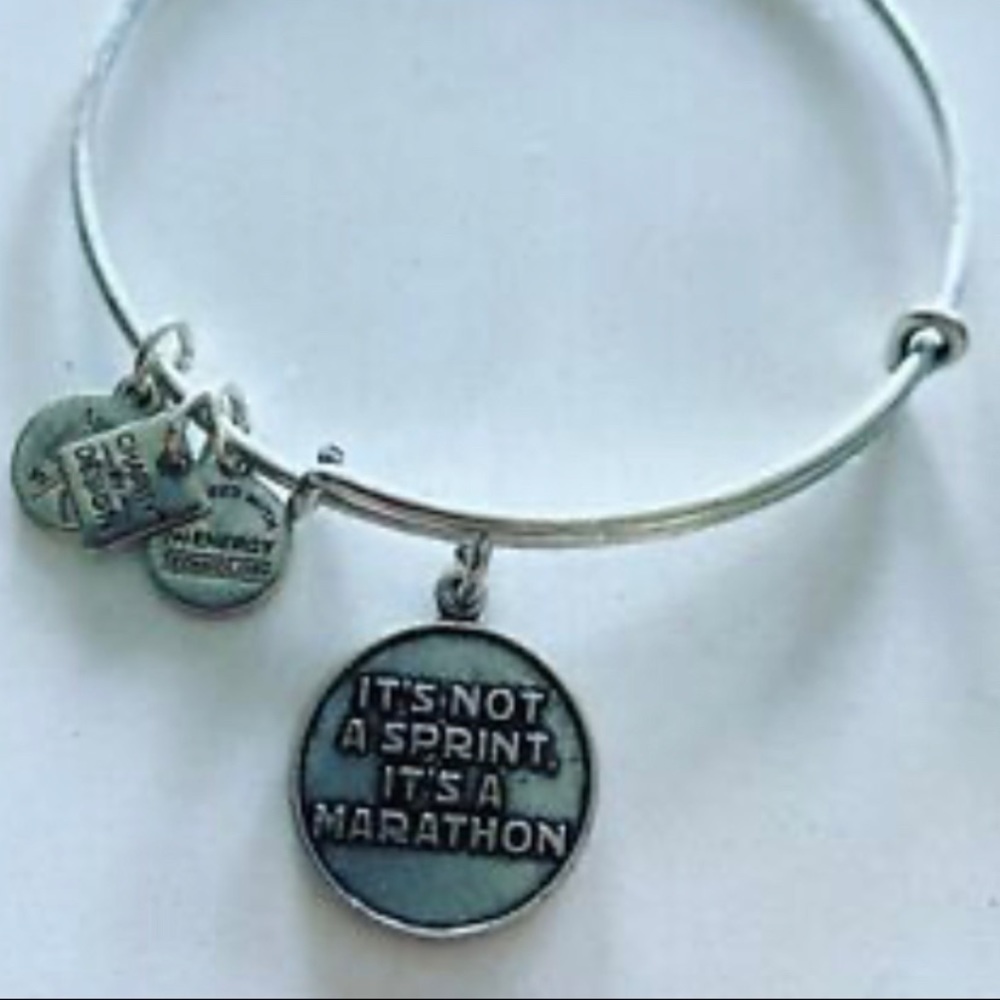 Silver tone ladies adjustable bracelet